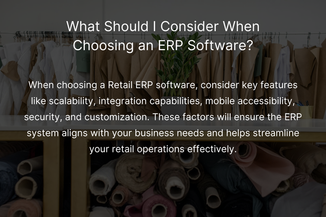 Streamline Your Business with Retail ERP Software